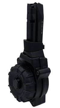 Picture of ProMag  30rd Drum 9mm Fits Shadow Systems CP920 Black DuPont Zytel Polymer  DRM-A109