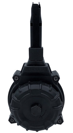 Picture of ProMag DRMA110 50rd Drum 9mm Fits Shadow Systems CP920 Black DuPont Zytel Polymer DRMA110 DRM-A110