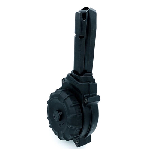 Picture of ProMag Industries Magazine, 9MM, 50 Round Drum, Fits Sig Sauer P320, Polymer, Black DRM-A55