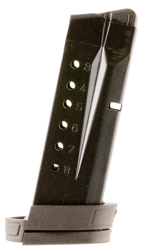 Picture of ProMag Industries Magazine, 9MM, 8 Rounds, Fits S&W Shield, Steel, Blued Finish SMI 27 SMI27