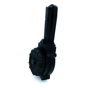 Picture of ProMag Industries Magazine, 9MM, 50 Round Drum, Fits Smith & Wesson M&P-9, Polymer, Black DRM-A54