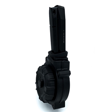 Picture of ProMag Industries Magazine, Drum, 40 S&W, 50 Rounds, Fits Smith & Wesson SD40, Polymer Construction, Black DRM-A102