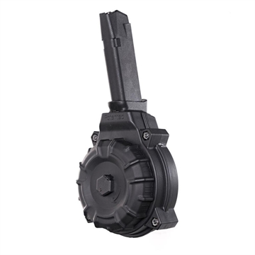 Picture of ProMag Industries Magazine, 9MM, 50 Round Drum, Fits Springfield XD9, Polymer, Black DRM-A52