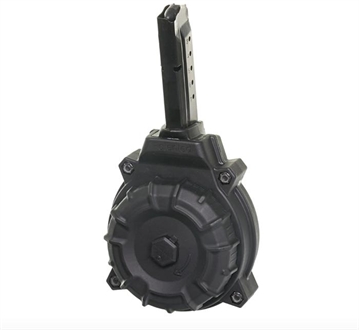 Picture of ProMag Standard 50rd Drum 9mm Luger Fits S&W M&P Shield Black DuPont Zytel Polymer DRMA15