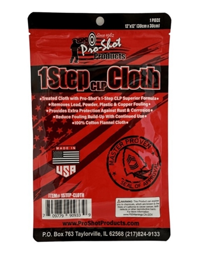Picture of PRO-SHOT 1 STEP CLP CLOTH 12X12 TREATED CLOTH 1STEP-CLOTH