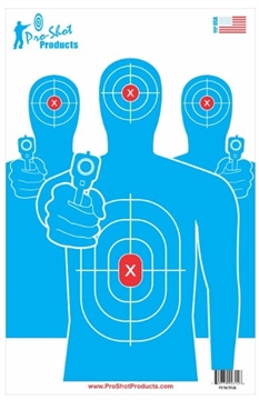Picture of PRO-SHOT 13IN X 20IN TACTICAL TARGET WITH ADHESIVE BACKING - 6 PACK P3-TACTICAL