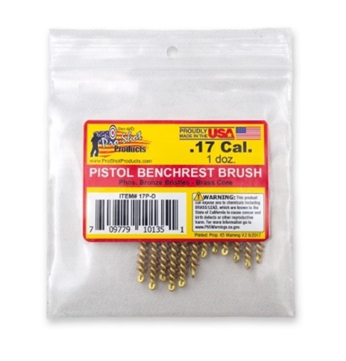 Picture of PRO-SHOT .17 CAL. PISTOL BRUSH - 12 QTY. BULK PACK 17P-D