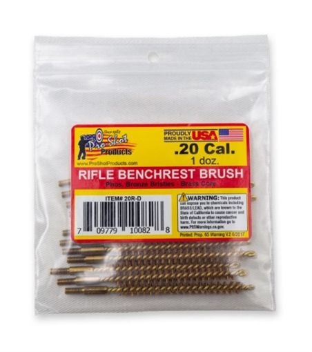 Picture of PRO-SHOT .20 CAL. BRUSH - 12 QTY. BULK PACK 20R-D
