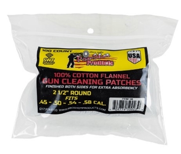 Picture of PRO-SHOT 21/2IN ROUND PATCHES - .45 CAL. TO .58 CAL. - 100 COUNT 105