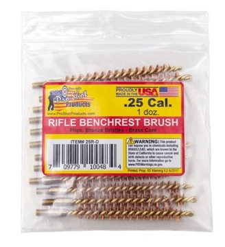 Picture of PRO-SHOT .25 CAL. BRUSH - 12 QTY. BULK PACK 25R-D