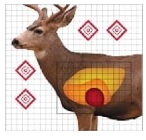 Picture of PRO-SHOT 25IN X 25IN MULE DEER SIGHT-IN TARGET 5 PACK MDSI-5PK