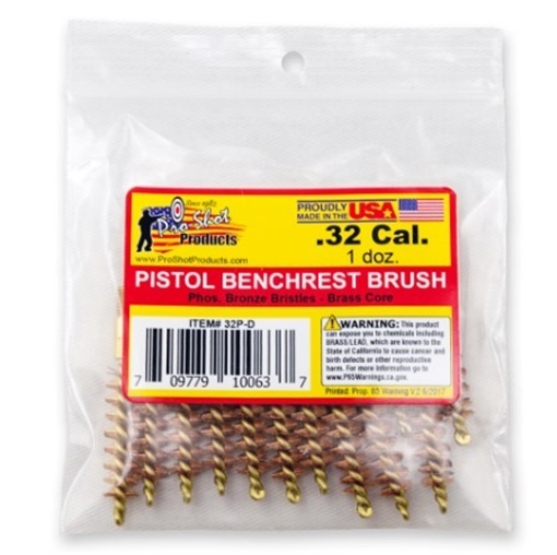 Picture of PRO-SHOT .38/.357 CAL. PISTOL BRUSH - 12 QTY. BULK PACK 38P-D