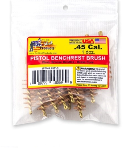 Picture of PRO-SHOT .45 CAL. BRUSH - 12 QTY. BULK PACK 45R-D