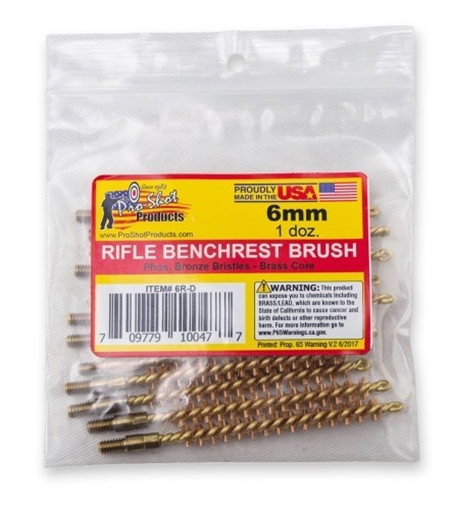 Picture of PRO-SHOT 6MM/.243 CAL. BRUSH - 12 QTY. BULK PACK 6R-D