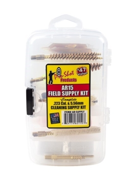 Picture of PRO-SHOT AR-15 ACCESSORY RESUPPLY PATCHES JAGS BRUSHES ETC. IN PLASTIC CASE AR-SUPPLY