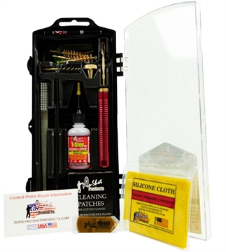 Picture of PRO-SHOT BLACK COATED ROD UNIVERSAL PISTOL KIT FOR .22-.45 CAL. BLACK-PISTOL