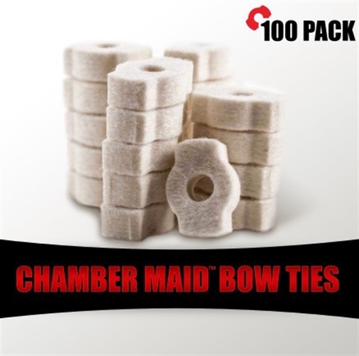 Picture of PRO-SHOT CHAMBER MAID BOW TIE CLEANING SWABS 100 PACK BTCMS-100