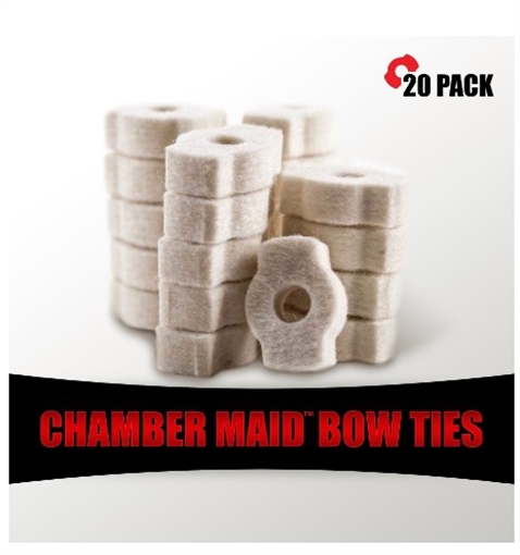 Picture of PRO-SHOT CHAMBER MAID BOW TIE CLEANING SWABS 20 PACK BTCMS-20