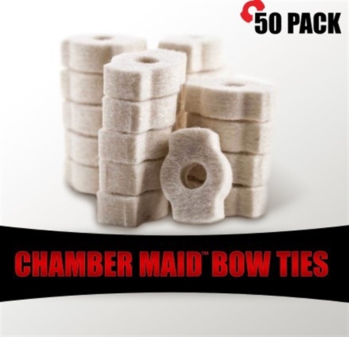 Picture of PRO-SHOT CHAMBER MAID BOW TIE CLEANING SWABS 50 PACK BTCMS-50