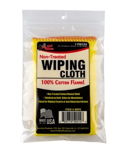 Picture of Pro Shot Products, Inc NON-TREATED CLOTH (3 PER BAG) WIPE