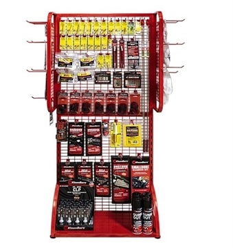 Picture of KLEEN-BORE PRO-SHOT AND KLEENBORE COMBO CHERRY DISPLAY 30IN WIDE DISPLAY W/ WINGS PS-KB-COMBO