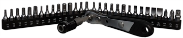 Picture of PRO-SHOT SCREWDRIVER BITS KIT  INCLUDES RATCH AUTOLOCK BIT HOLDER AND 29 S2 BITS SBK SBK SKB