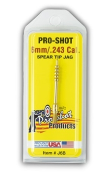 Picture of Pro-Shot Jag 6mm Rifle #8-32 Thread Spear Tip Brass J6B