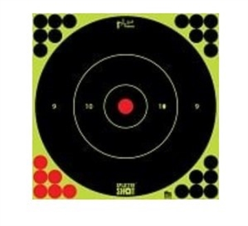 Picture of PRO-SHOT SPLATTER SHOT 12IN GREEN BULLSEYE TARGET - 12 QTY. PACK 12B-GREEN-12PK