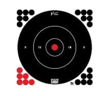 Picture of PRO-SHOT SPLATTER SHOT 12IN WHITE BULLSEYE TARGET - 12 QTY. PACK 12B-WHTE-12PK