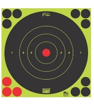 Picture of PRO-SHOT SPLATTER SHOT 8IN GREEN BULLSEYE TARGET - 30 QTY. PACK 8B-GREEN-30PK