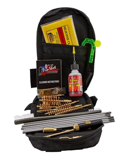 Picture of PRO-SHOT TACTICAL UNIVERSAL STAINLESS ROD KIT FOR .22 CAL. - 12 GA IN BLACK POUCH U-TAC