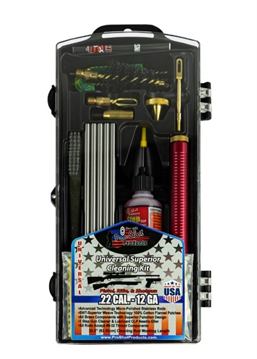 Picture of Pro-Shot Universal Classic Box Kit Multi-Caliber Multi-Gauge/Yellow Plastic Case PSUVKIT