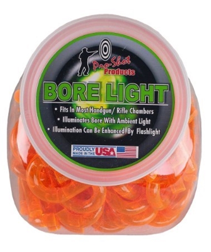 Picture of PRO-SHOT UV BORE LIGHT ILLUMINATOR FLAMING ORANGE GLOBE DISPLAY - 100 QTY. BL-ORANGE-GLOBE