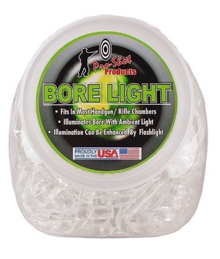 Picture of PRO-SHOT UV BORE LIGHT ILLUMINATOR LIGHTNING BLUE GLOBE DISPLAY - 100 QTY. BL-CLEAR-GLOBE