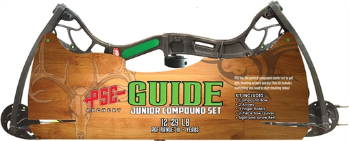 Picture of PSE BOW KIT GUIDE COMPOUND YOUTH 12-29# BLACK AGES 10+ 42105RRD
