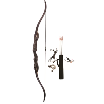 Picture of PSE Pro Max Traditional Recurve Bow Set Wood Riser 54 in. 25 lbs. RH 42230R5425