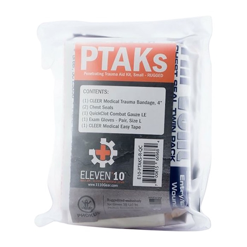 Picture of Eleven 10 PTAKS RUGGED-REFILL POD W/COMBAT GAUZE BLACK PTAKS-QC-BLK