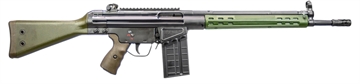 Picture of PTR Industries PTR-91 GIRK, Semi-automatic Rifle, 308 Win, 16" Barrel, Black, Green Furniture, 20Rd, Welded Scope Mount, Metal Lower, Removable 5/X24 Flash Hider, 1-20Rd Magazine PTR 113