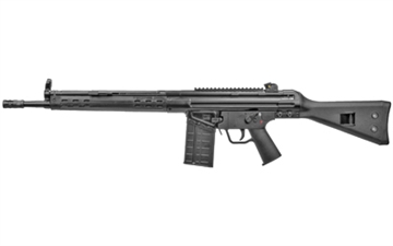 Picture of PTR Industries PTR-91 A3SK, Semi-automatic Rifle, 308 Win, 16" Tapered Barrel, Black, Fixed Stock, 1 Magazine, 20Rd, Slim Handguard, Welded Scope Mount, 5/8X24 Flash Hider, Paddle Mag Release PTR 114