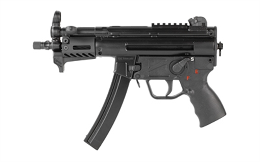 Picture of PTR Industries 9KT, Pistol, Semi-automatic, 9MM, 5.83" Barrel, 3 Lug/Threaded Barrel, Steel, Black, Polymer Pistol Grip, Welded Scope Mount, Rear Sling Swivel and Rear Picatinny End Plate, 30 Rounds, 2 Magazines, Aluminum M-LOK Handguard PTR603