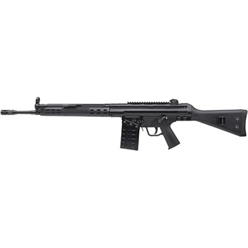 Picture of PTR Industries PTR-91 A3S, Semi-automatic Rifle, 308 Win, 18" Tapered Barrel, Black Finish, Fixed Stock, 1 Magazine, 20Rd, Slim Handguard, Welded Scope Mount, 5/8X24 Flash Hider, Paddle Mag Release PTR109