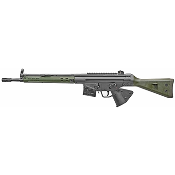 Picture of PTR Industries PTR-91 GIRK, Semi-automatic Rifle, 308 Win, 16" Barrel, Black, Green Furniture, 10Rd, Welded Scope Mount, Metal Lower, Removable 5/X24 Flash Hider, 1-10Rd Magazine, California Compliant Grip Wrap PTR409