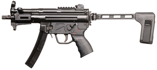 Picture of PTR 9KT BR 9mm Luger 30+1 5.16" Black Nitride 3-Lug Threaded Barrel, M-LOK Handguard, Black Nitride Aluminum Picatinny Rail Receiver, Brace, Black Polymer Grip 9KTBR0090101