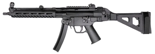 Picture of PTR 9LTBR-0090101 9LTBR 9mm Luger 30+1 16" Black Nitride 3 Lug Threaded Barrel, M-LOK Handguard, Black Anodized Aluminum Picatinny Rail Receiver, Black Synthetic SB Tactical Brace, Black Polymer Grip 9LTBR-0090101 9LTBR0090101