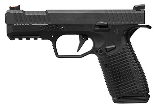 Picture of PTR Archon Type B, Gen 1 Compact Frame 9mm Luger 15+1, 4.30" Black Steel Barrel, Black Serrated Steel Slide, Black Steel Frame w/Beavertail & Picatinny Rail, Black Textured Polymer Grip AF1B0090101