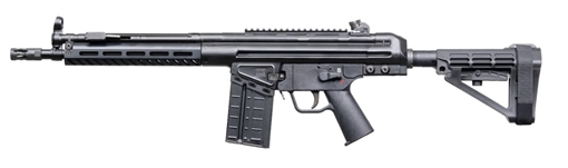 Picture of PTR 91 K3P-BR PDWR 308 WIN 12.5" PISTOL W/BRACE M-LOK HANDGUARD K3PBR-3080101 K3PBR3080101