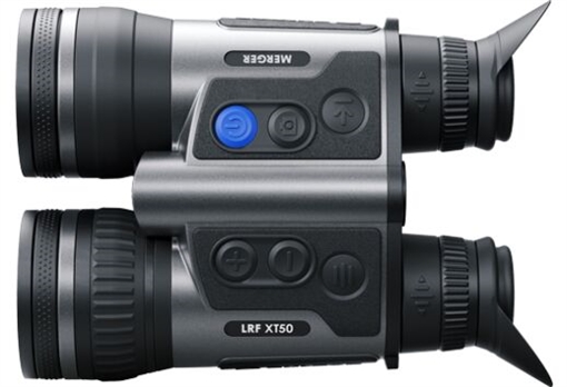 Picture of Pulsar Merger LRF XT50, Thermal Imaging Binocular, 2-16X Magnification, Matte Finish, Black PL77486
