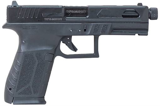 Picture of Puma APM9MFSPBLK P9x19 Compact Frame 9mm Luger 15+1 4.50" Black Threaded Barrel, Optics Ready/Serrated Steel Slide, Black Polymer Frame w/Accessory Rail, Black Grip APM9MFSPBLK APM9MFSBLK