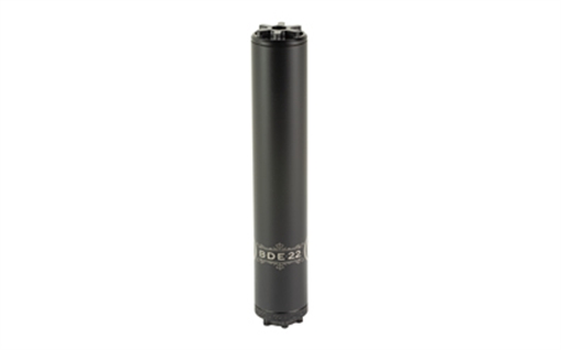Picture of Primary Weapons Systems BDE 22, Suppressor, 22 Caliber, Cerakote Finish, Black, Titanium, Fits 1/2x28 TPI TE01-1F