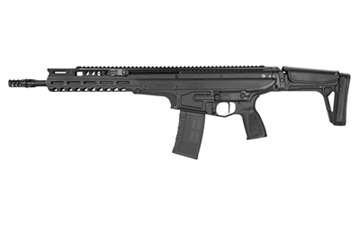 Picture of Primary Weapons Systems UXR Elite, Semi-automatic Rifle, 223 Wylde, 14.5" Pinned (16" OAL), FRC Compensator, Matte Finish, Black, Modified Long Stroke Piston System, Folding Adjustable Stock, M-LOK Handguard, 30 Rounds, 1 Magazine UXR-223-14-PW